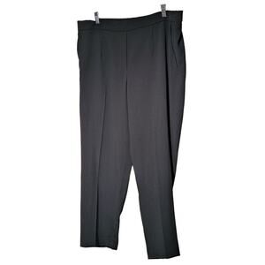 Babaton Conan NWT Black Boyfriend Cropped Ankle Length Dress Pant Womens Sz 16
